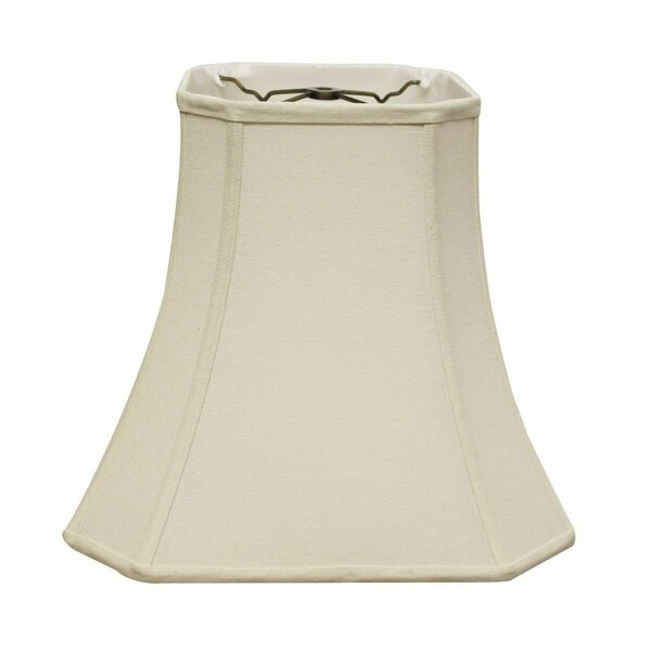 Homeroots 14 in. Inherent Slanted Square Bell Linen Lampshade, Natural 469674